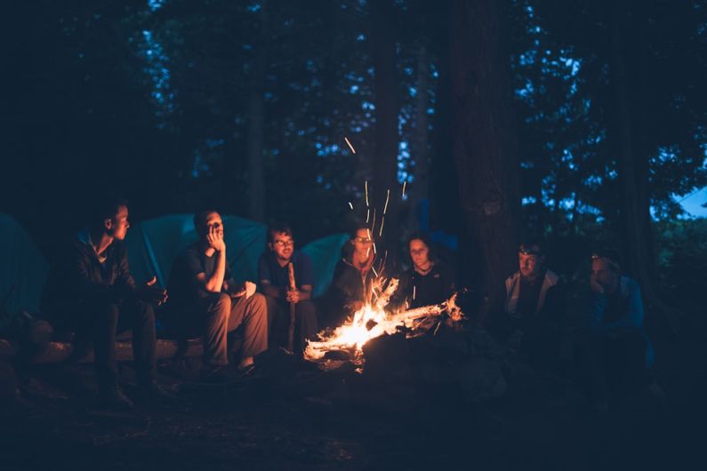 Storytelling - people having a bonfire
