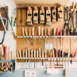 Tools - assorted handheld tools in tool rack