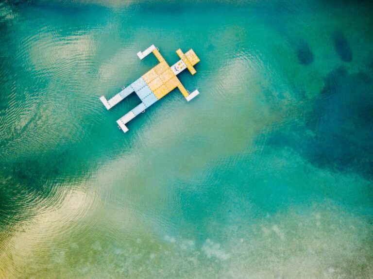 Platforms - wooden toy floating on body of water