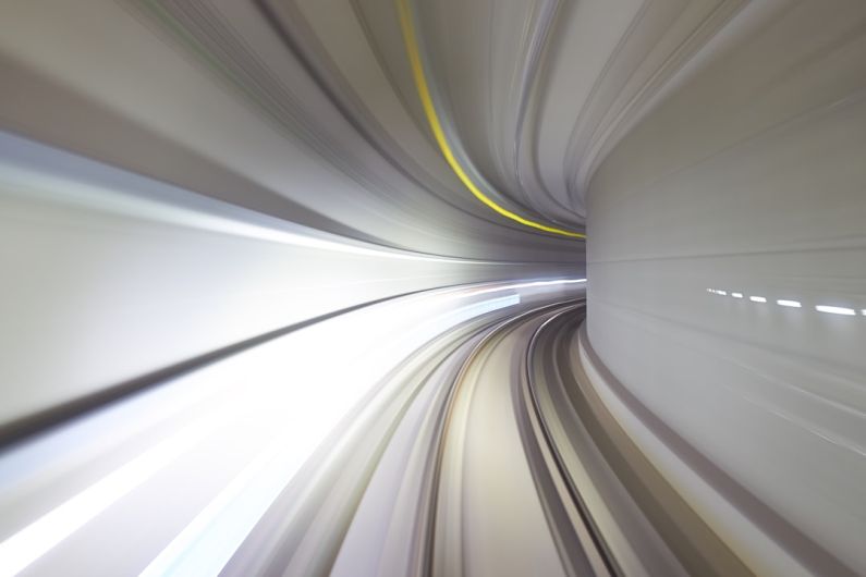 Speed - time lapse photography of tunnel